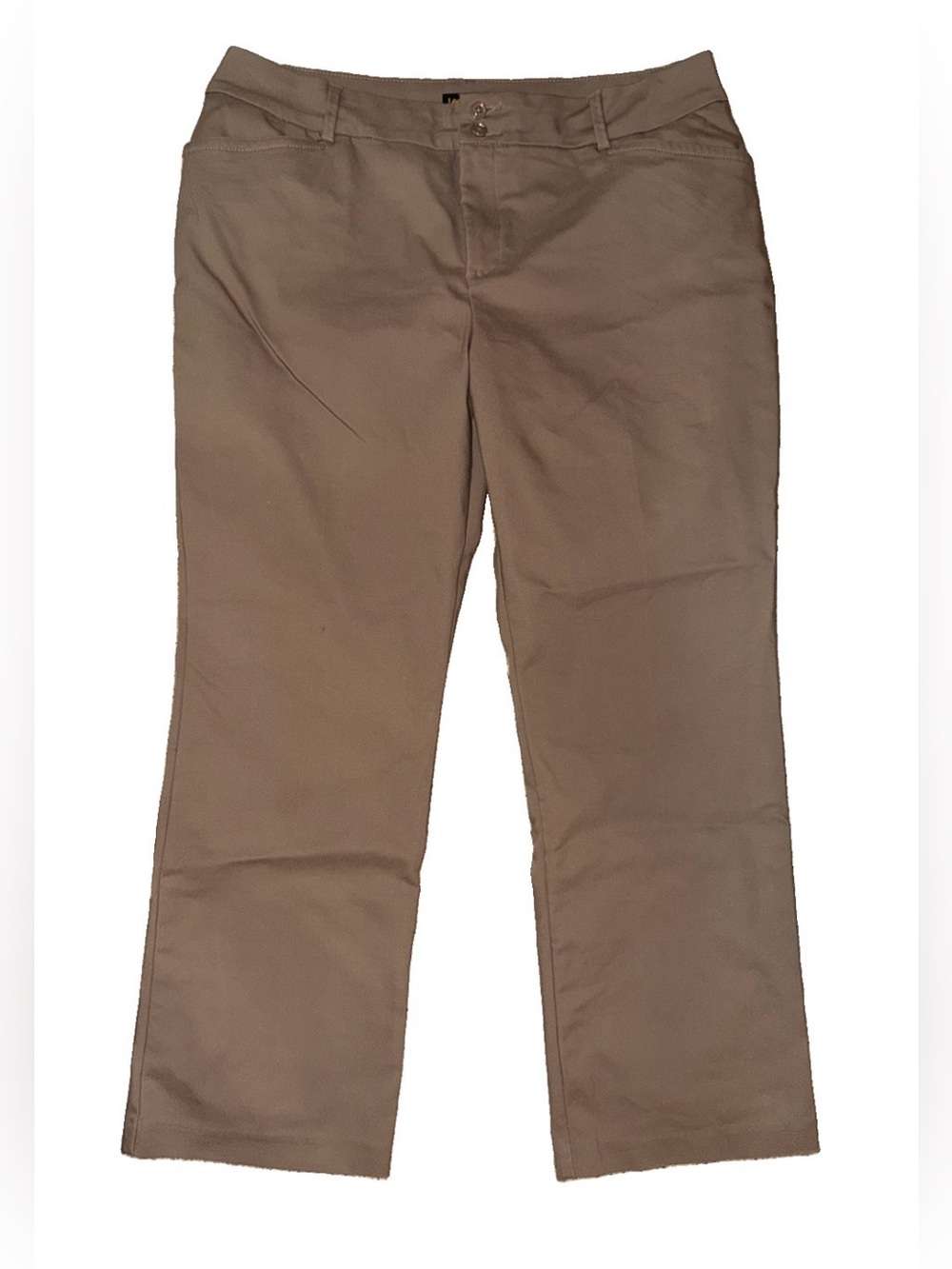 Lee Women’s Straight Leg Regular Fit Mid Rise Pants 18 Short